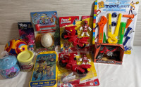 7 Assorted Toys & Collectables Lot | Includes 10" Tool Set, power rangers Red Ranger & More!