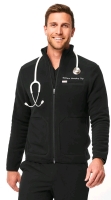 New Size MED Men's FIGS [Personalized] On Shift Fleece Jacket (Black) | Retails $148!
