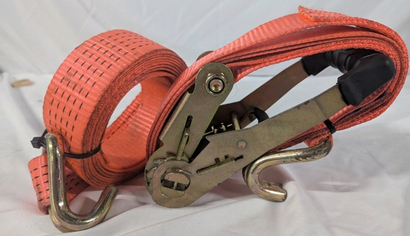 Ratchet Tie Down Strap. Ratchet Measures 9" Long.