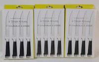3-Packs Alfred Sung Home Steak Knives . 3-Packs , 4 Knives per Pack