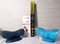 Lot of Fitness and Health Products | Includes Lysole Resistance Bands, Physix Gear Sport Massage Therapy Stick & 2 Restcloud P. Health Neck & Shoulder Massagers