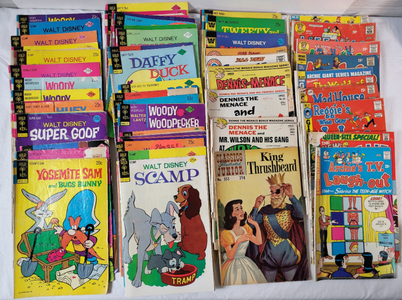 50+ Vintage 1970s Gold Key , Archie & Whitman Comic Books