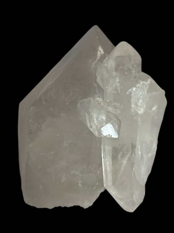 Double Terminated Quartz Crystal Stone 258 Grams Rainbow Inclusion