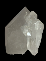 Double Terminated Quartz Crystal Stone 258 Grams Rainbow Inclusion