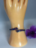 Mexico 950 Sterling Black Opal Inlay Bracelet Box Clasp 6.5 Inches - 4