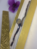Mexico 950 Sterling Black Opal Inlay Bracelet Box Clasp 6.5 Inches - 6