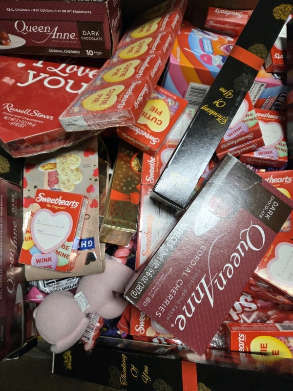 New | HUGE Box of Chocolates, Candies & Snacks | Box Measures 22" x 12" x 18"