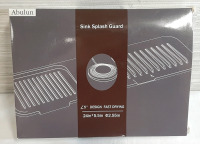 New in Box Abulun Silicone Sink Splash Guard | Packaging Measures 8&frac12;" Long, 5" Wide