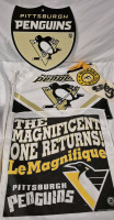 NHL Pittsburgh Penguins Memoribilia Sign, Pennant +