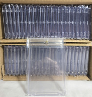 50 New | Hard Plastic Tarding Card Protective Cases W/ Magnetic Seal | 3" x 4.5" Each