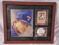 MLB Nolan Ryan Pitcher Framed Lithograph 15.5 by 12.5"