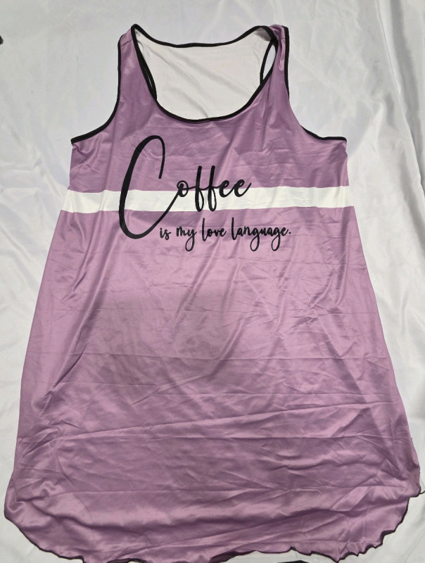 New | Size 3XL Women's "Coffee is My Love Language" Nightie
