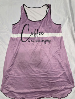New | Size 3XL Women's "Coffee is My Love Language" Nightie
