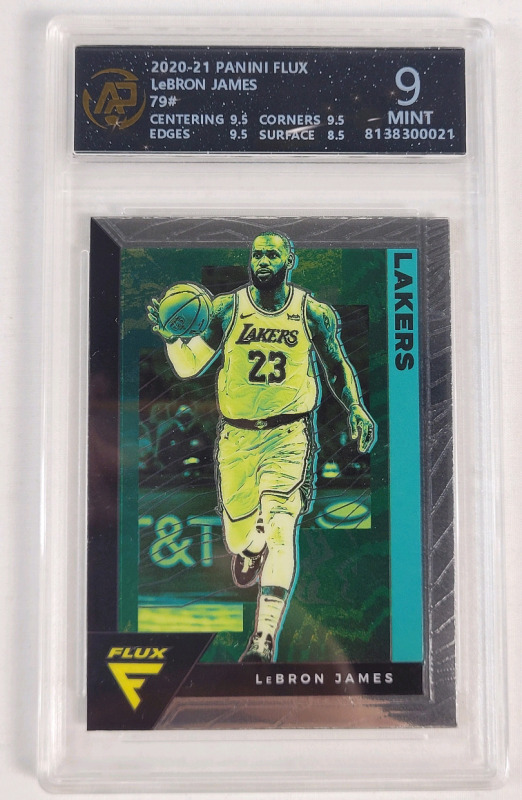 2020-21 Panini Flux LaBron James #79 RPA Graded 9-Mint Trading Card