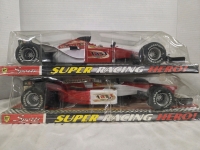 2 Vintage | F1 Style Super Racing Hero Toy Cars | Ea. Box Measures 15"