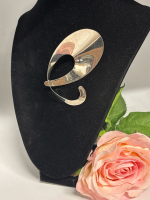 Vintage BIRKS Sterling Modernist Brooch MCM Brooch Stamped Appropriately 3.25 x 2.5 inch 16.7 gram