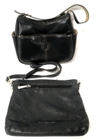 2 Ladies Purses / Hand Bags : Mondani New York (10.25" &times; 4.5" &times; 8.75") & Enzo Angiolni Crossbody Presumed Leather (10" &times; 8.5": Excluding Strap)
