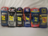 6 Vintage | 1/24 Scale Nascar Diecasts | Includes Monte Carlo, Ford Taurus, Thunderbird & Chevy Impala SS