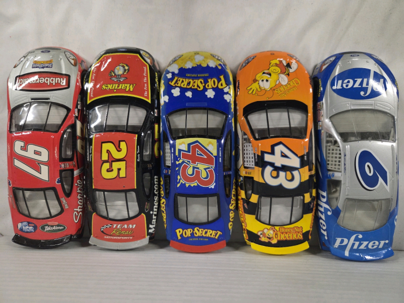 5 Vintage | 1/24 Scale Nascar Diecasts | Ford Taurus & Dodge R/T