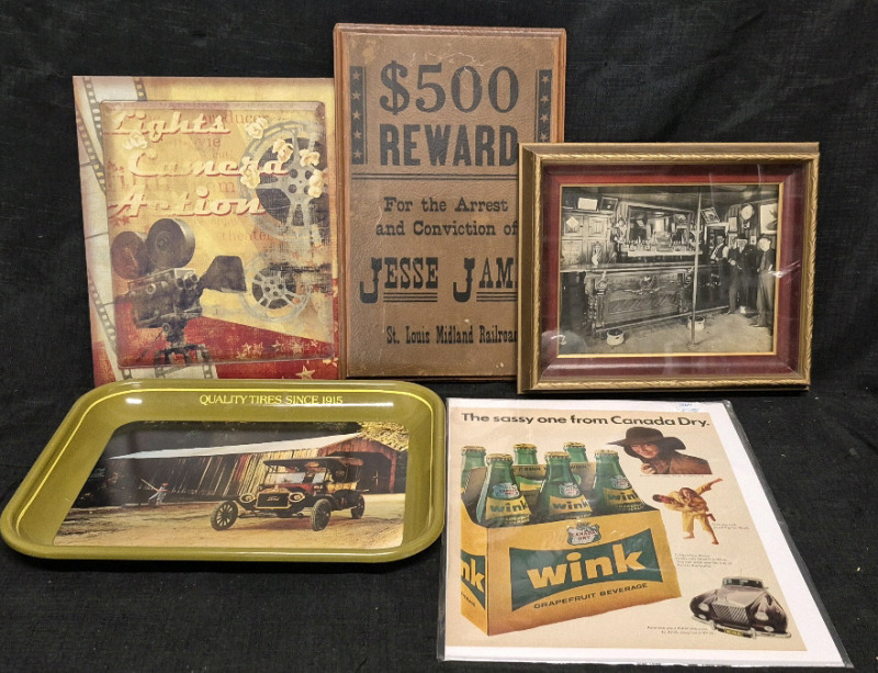 Modern & Vintage Wall Art - Advertisement "Wink" 10 by 13"