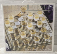 New In Box | Shot Glass Checkers Set ( 27 Pcs Total )
