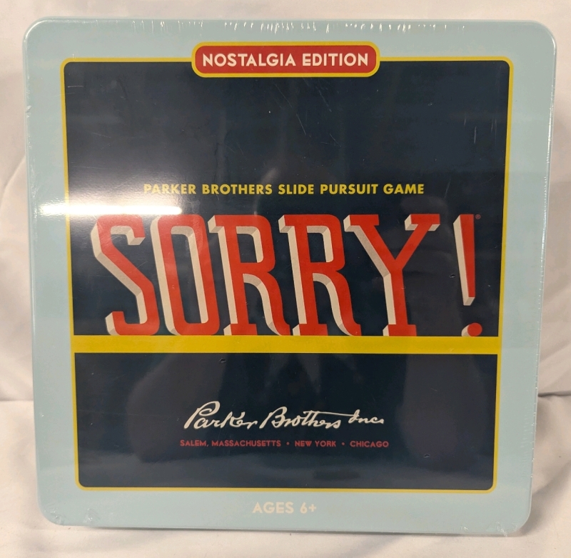 New Sealed Sorry Board Game: Nostalgia Edition.