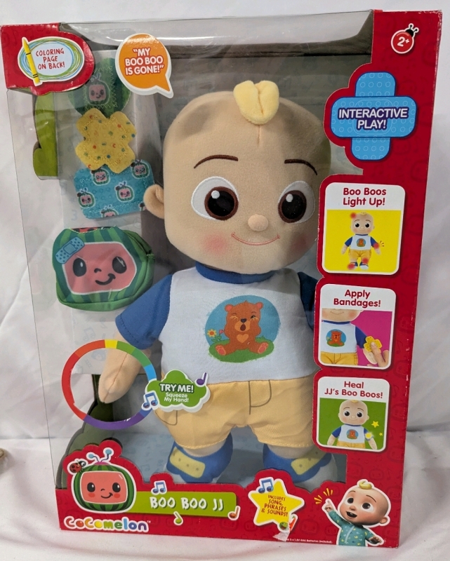 New in Box Cocomelon Boo Boo JJ Doll. 12" Tall