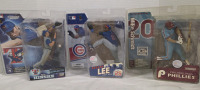 3 McFarlane Sportspicks MLB Figurines | Eric Hinske, Derrek Lee & Mike Schmidt