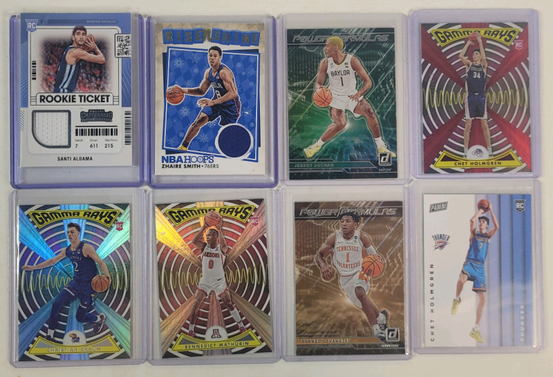 2019-2022 Panini NBA Basketball Insert & Jersey Patch Trading Cards . 8 Trading Cards