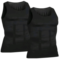 2 New Size Large Men's SHAPERLUV Breathable Comfortable Shaping Tank Tops