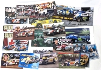 17 Autographed Motorsports Rally Racing Photo Cards - Largest 9.5" &times; 6" & 3 Trading Cards in Hard Protective Sleeves, See Photos for Contents