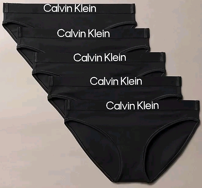 New Size XL Women's CALVIN KLEIN Maximum Cotton 5-Pack Bikini Underwear | Retails Over $72