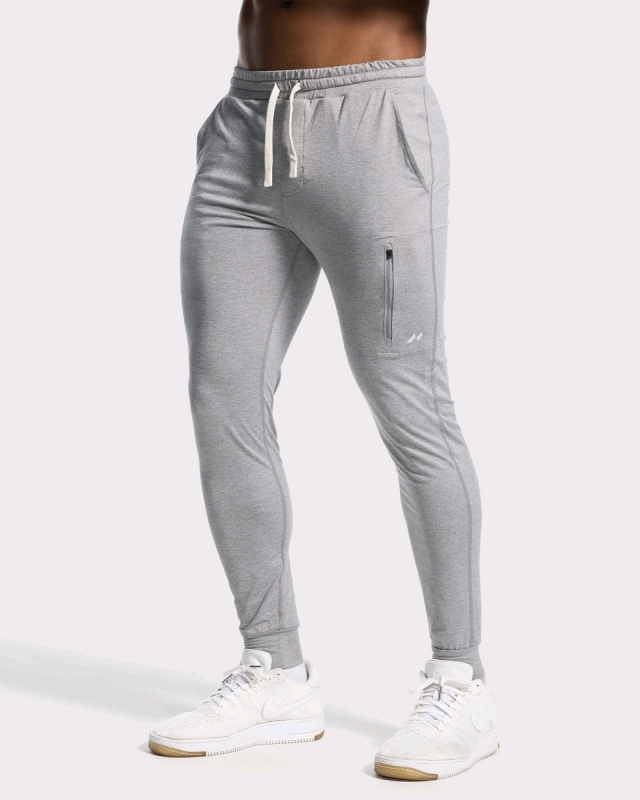 New Size MED Men's AHA SELECTED AA Sunday Softest Performance Stretch Jogger - Heather Grey