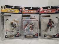 3 Vintage | Year 2000 McFarlane Sportspicks NHL Figurines | Jaromir Jagr, Brian Boucher & Pavel Bure