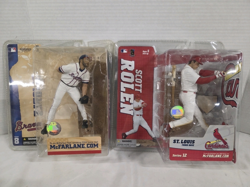 2 Vintage MLB McFarlane Sportspicks Series 8 & 12 | John Smoltz & Scott Rolen
