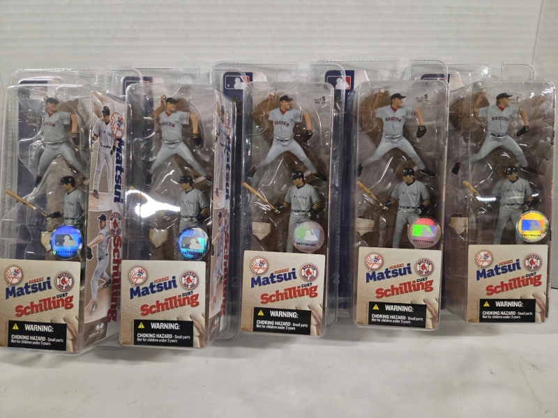 5 Vintage McFarlane Sportspicks Series 2 Hideki Matsuri & Curt Shilling Collectables