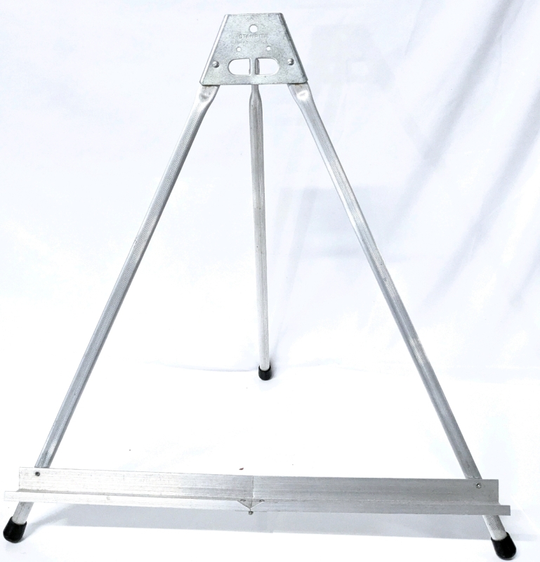 Vintage Stanrite USA Lightweight Portable Folding Aluminum Tabletop Easel - 16.15" Long Ledge &times; 17" Tall