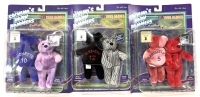 3 Vintage 1999 Salvino's 6" Baby Bammers Baseball Hall of Bammers Bear Duos (See Description)