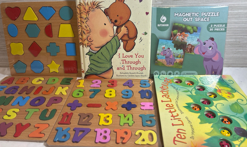 6 New Assorted Lot for Kids| Includes Puzzle, Rhymes and more
