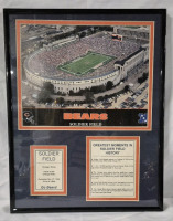 CHICAGO BEARS SOLDIER FIELD History Framed Memoribilia - 11 by 14"