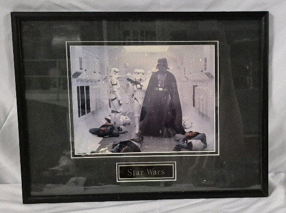 STAR WARS DARTH VADER Framed Photo 16.75 by 12.75"