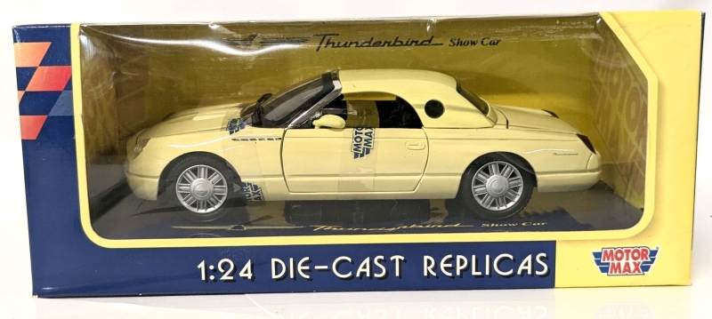 As-New MOTOR MAX 1:24 Scale Diecast Replica Thunderbird Show Car #73200