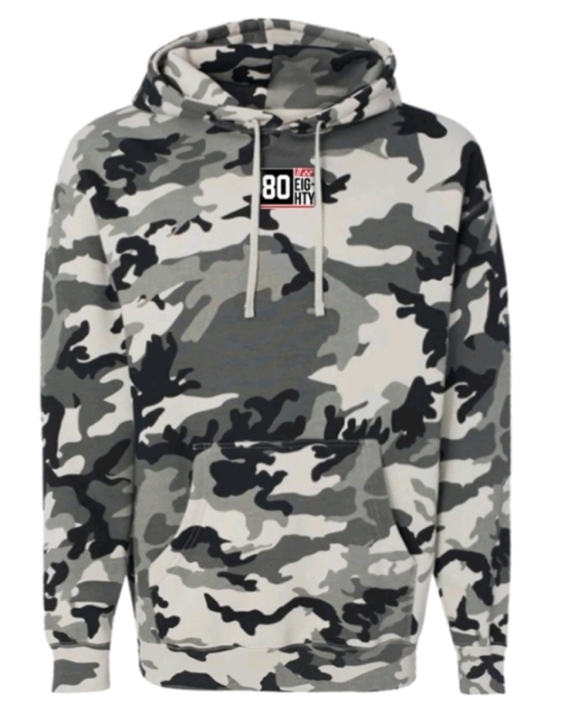 New Men's Large 80 Eighty Snow Camo Hoodie