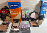 12 New Assorted Lot of Makeup, Back support & more| Best before : Not found