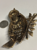 Amazing Rhinestone Statement Bird Brooch Multi Colours Approximately 2.35 x 2.87 Inch Hreat Craftmentship - 5