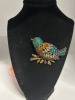 Amazing Rhinestone Statement Bird Brooch Multi Colours Approximately 2.35 x 2.87 Inch Hreat Craftmentship - 6
