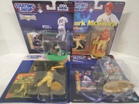 4 Vintage Baseball Startimg Lineup Collectable Figures | Frank Thomas, Mo Vaughn, Mark McGwire, & Vinny Castilla