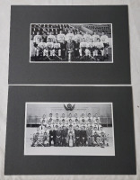 1932 & 1951 Toronto Maple Leafs Stanley Cup Team Photo Prints on Hard Stock Frame Matting . Both measure 10 1/4"&times;7"