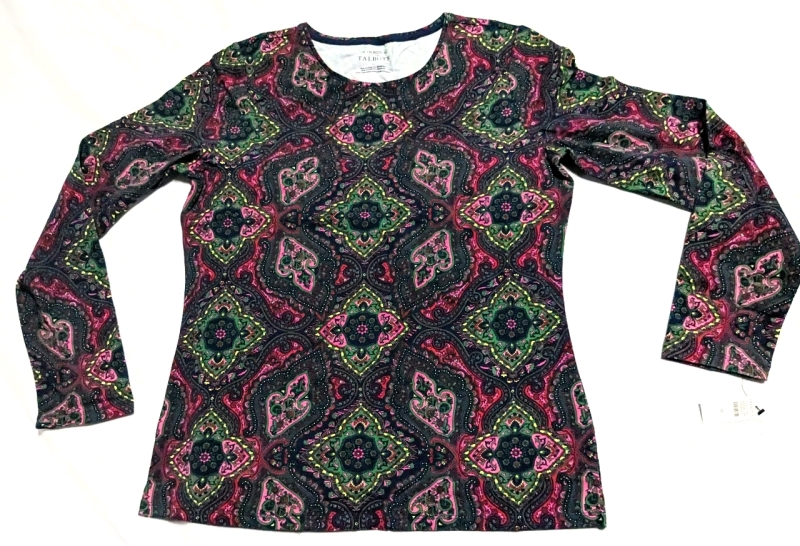 New TALBOTS Long-Sleeve Tee Shirt (Size Medium)
