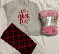 3 New M & One Sized Ladies Sweatshirt, Pant & Robe